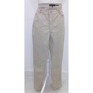 Lafayette 148 New York Thompson Beige Croc Embossed Pants Womens Sz 10 High Rise